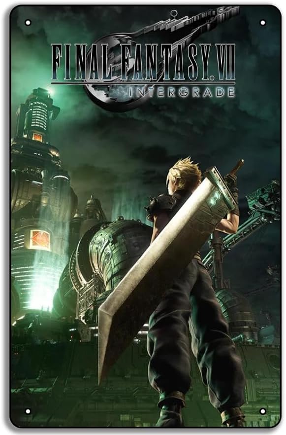 Home Improvement Game - Final Fantasy VII Game Poster Metal
