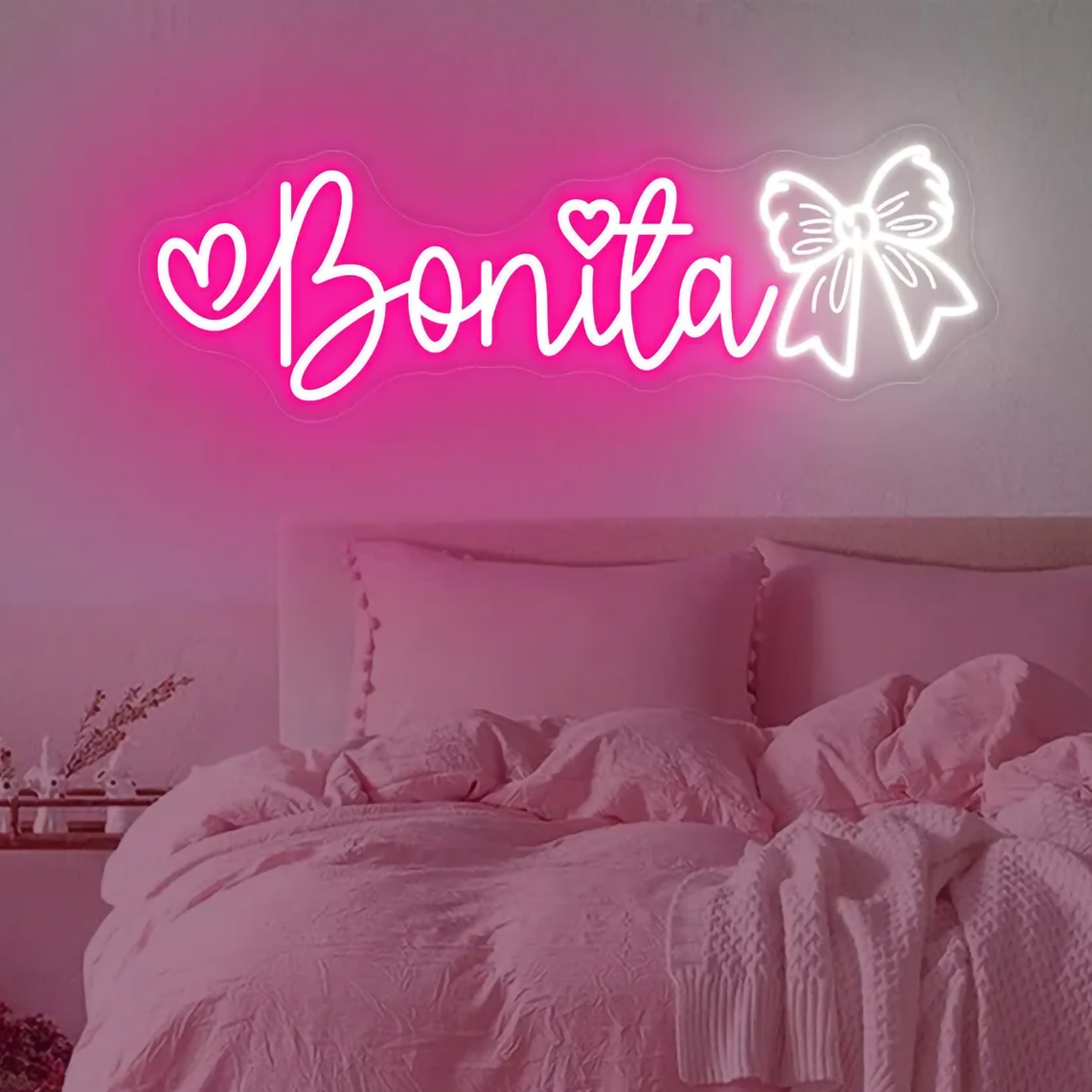 Home Improvement Kids - Custom Bow Name Neon Sign for