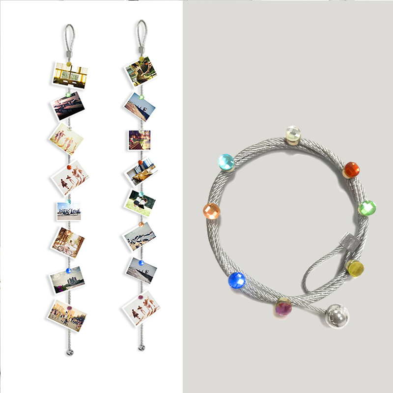Picture Hanging Strip - Cristal Magnetic Cable Silver Photo Frame