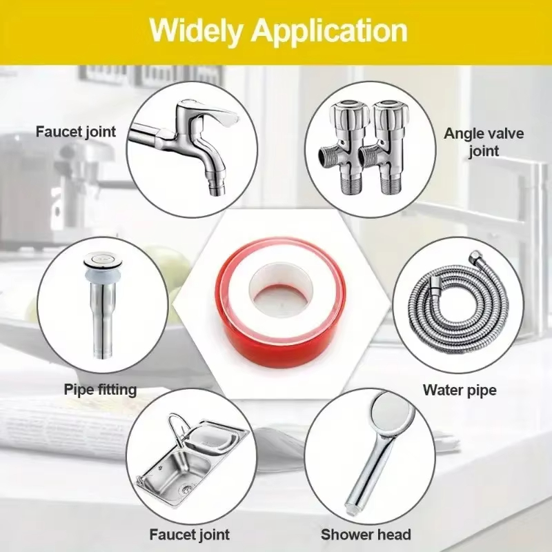 Red Shell Raw Material Tape PT - Plumbing Tape Ptfe 评论和价格