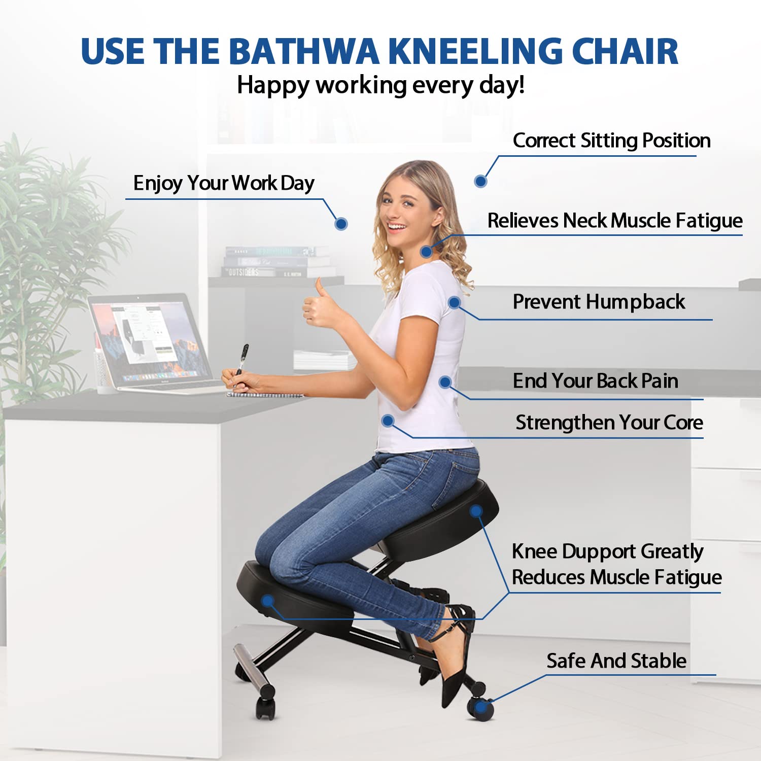 Kneeling Chair Ergonomic for O - Home Improvement Us 评论和价格