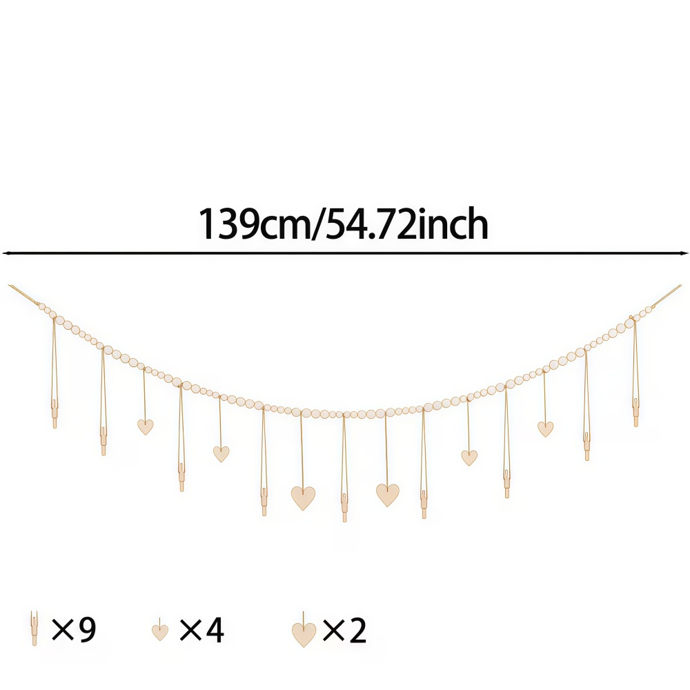 1pc Bead String Photo Storage  - Picture Hanging Strip 评论和价格