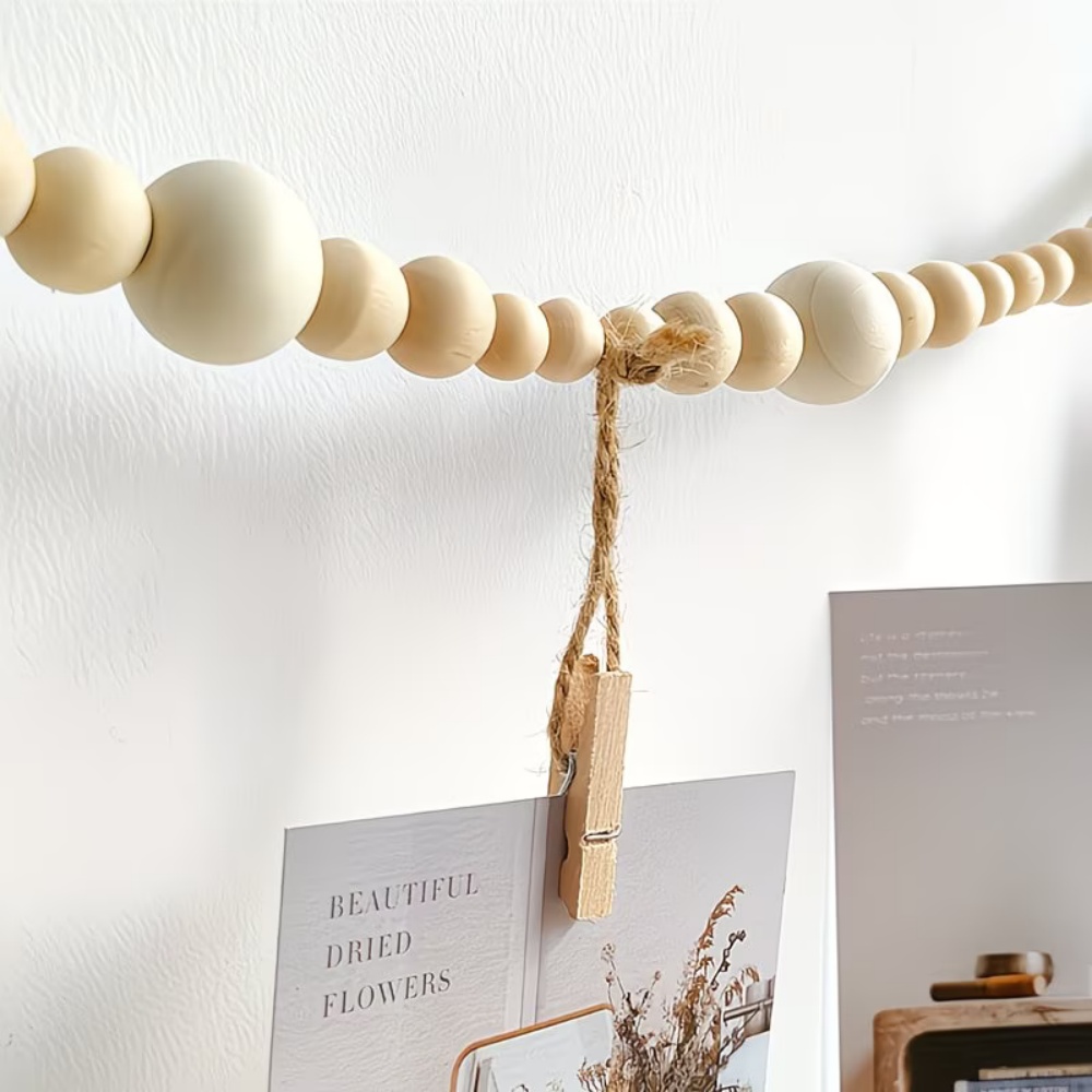 1pc Bead String Photo Storage  - Picture Hanging Strip 评论和价格