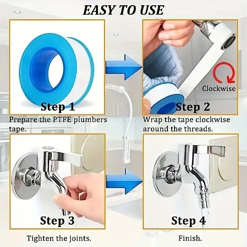 10 PCS Seal Tape Thread Seal W - Plumbing Tape Ptfe 评论和价格