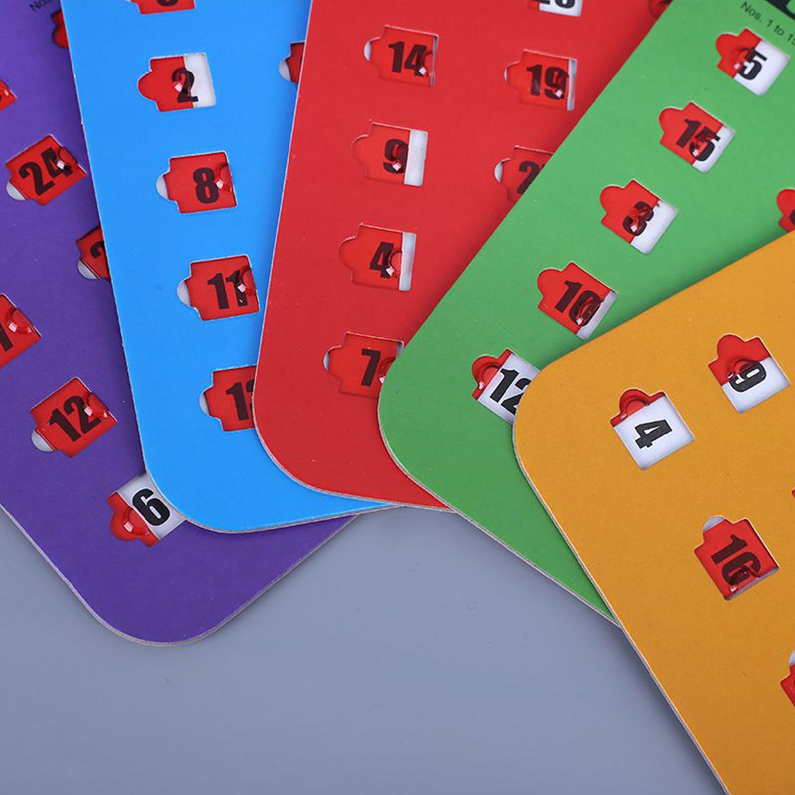 5pcs Sliding Bingo Game Cards  - Home Improvement Game 评论和价格