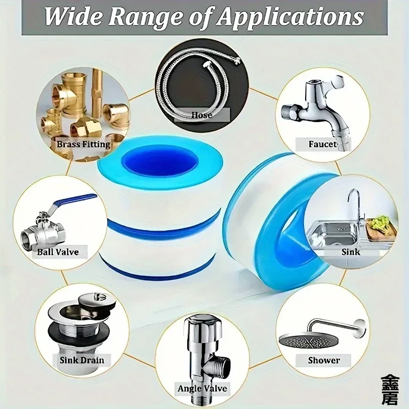 10 PCS Seal Tape Thread Seal W - Plumbing Tape Ptfe 评论和价格