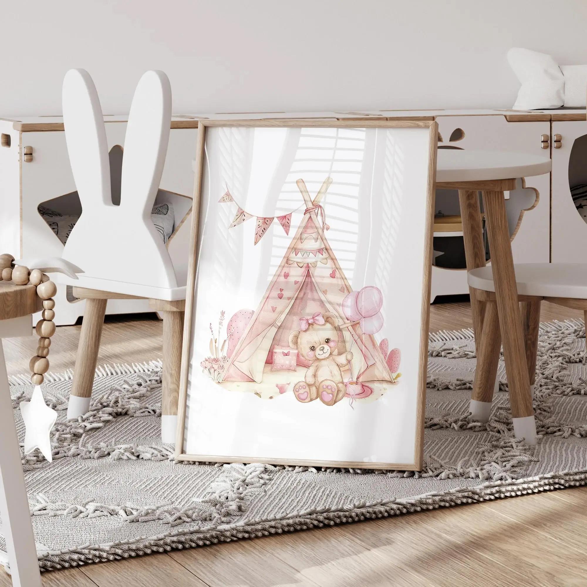 Pink Dream Bear Carousel Tent  - Home Improvement Kids 评论和价格