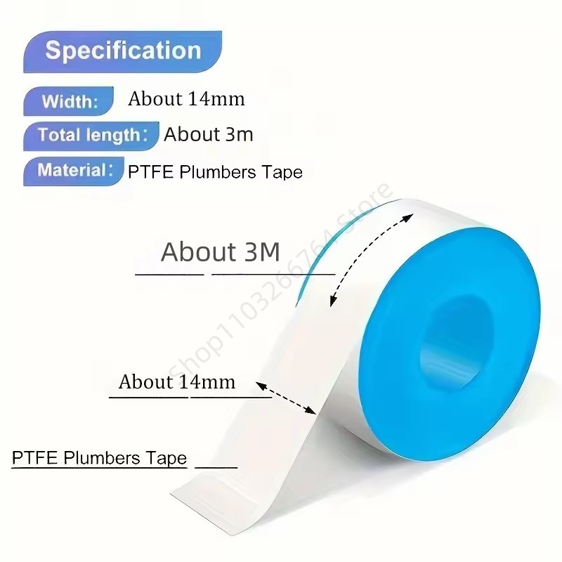 1/5/10Pcs PTFE Water Pipe Tape - Plumbing Tape Ptfe 评论和价格