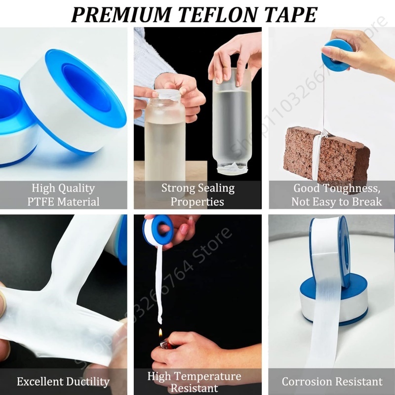1/5/10Pcs PTFE Water Pipe Tape - Plumbing Tape Ptfe 评论和价格