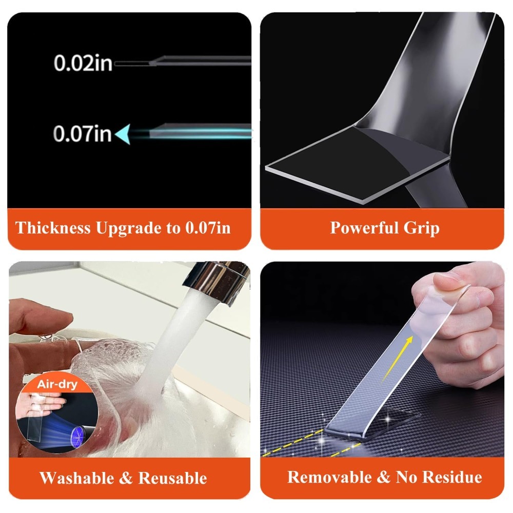 Double Sided Heavy Duty Adhesi - Picture Hanging Strip 评论和价格