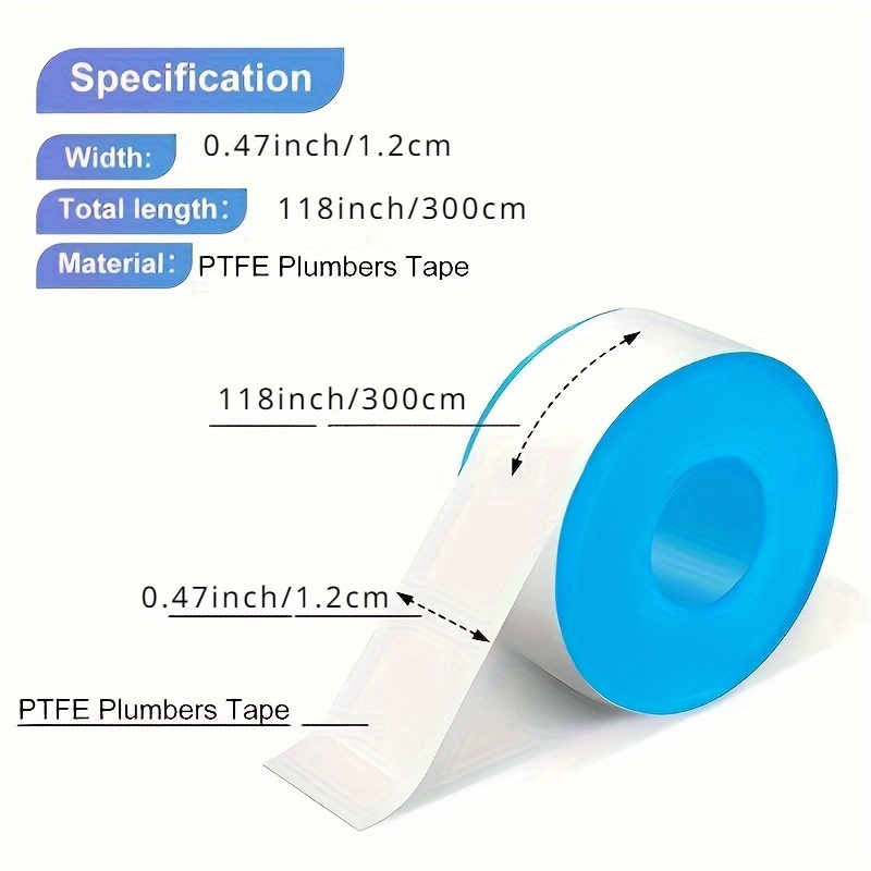 3/6/10 Pieces of Water Pipe Ta - Plumbing Tape Ptfe 评论和价格